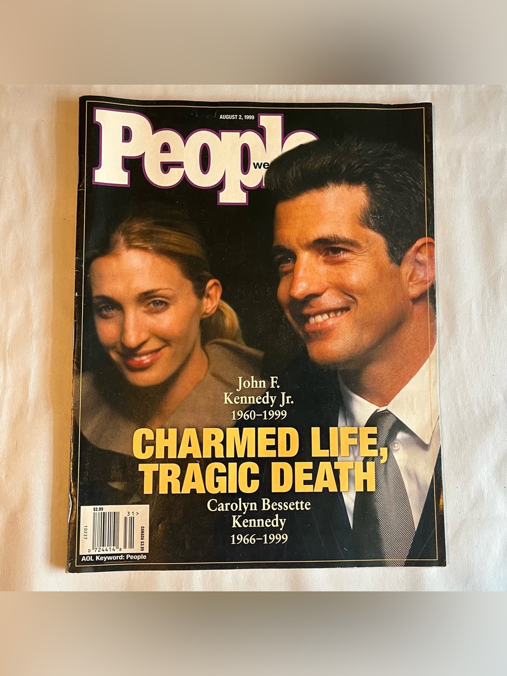 People Magazine JFK Jr. 8/2/1999 John F Kennedy Jr. Charmed Life Tragic Death